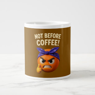 Geen koffie ervoor  grote koffiekop