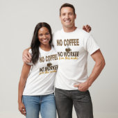Geen koffie geen geneesmiddel t-shirt (Unisex)