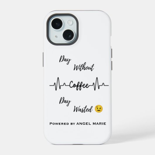 "Geen koffie, geen leven" iPhone / iPad-hoesje iPhone 15 Case (Achterkant)