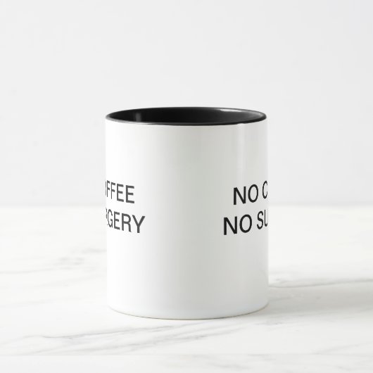 GEEN KOFFIE GEEN OOGST MOK (Midden)