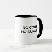 GEEN KOFFIE GEEN OOGST MOK (Voorkant rechts)