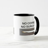 GEEN KOFFIE GEEN OOGST MOK (Voorkant rechts)