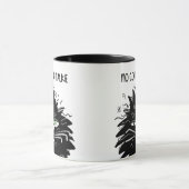 Geen koffie geen Talkie Tired Black Mad Cat Funny Mok (Midden)