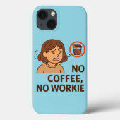 Geen koffie, geen werk Case-Mate iPhone case (Achterkant)