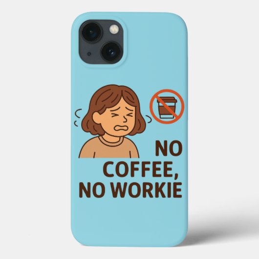 Geen koffie, geen werk Case-Mate iPhone case (Achterkant)
