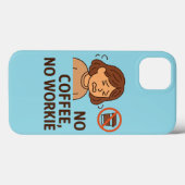 Geen koffie, geen werk Case-Mate iPhone case (Achterkant (horizontaal))