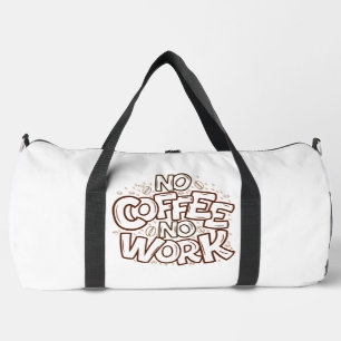 Geen Koffie Geen Werk Doodle Plunjezak