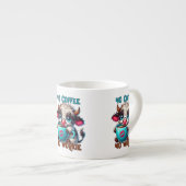 Geen Koffie Geen Werk Espresso Kop (Voorkant rechts)