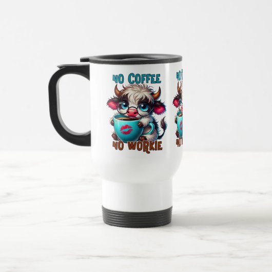 Geen Koffie Geen Werk Reisbeker (Links)
