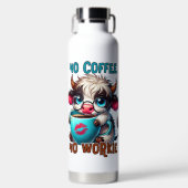 Geen Koffie Geen Werk Waterfles (Voorkant)