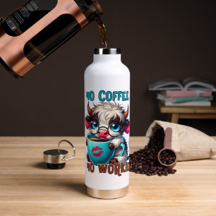 Geen Koffie Geen Werk Waterfles