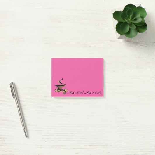 "GEEN KOFFIE? GEEN WERKELIJK!" POST-IT® NOTES (Kantoor)