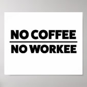 GEEN KOFFIE. GEEN ZORG POSTER (Voorkant)