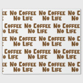 Geen koffie-leven cadeaupapier (Vlak)