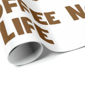 Geen koffie-leven cadeaupapier (Rol Hoek)