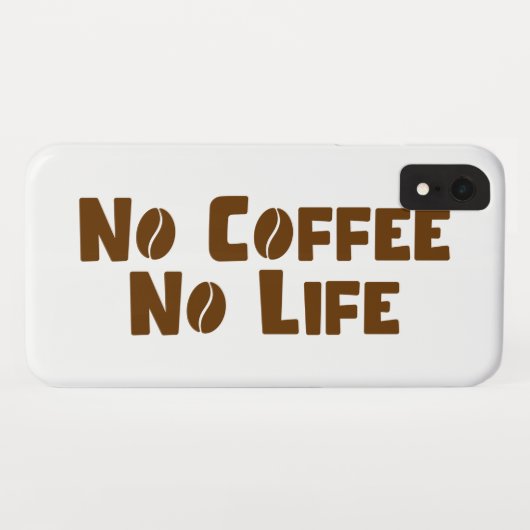 Geen koffie-leven Case-Mate iPhone case (Achterkant (horizontaal))