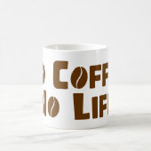 Geen koffie-leven koffiemok (Center)