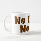 Geen koffie-leven koffiemok (Links)