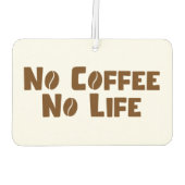 Geen koffie-leven luchtverfrisser (Achterkant)