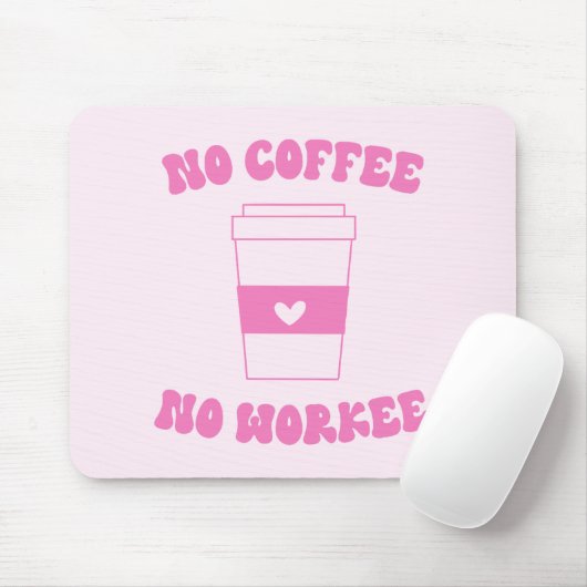 Geen koffie met geen flauwekul muismat (Met muis)