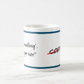 Geen koffie-minnaar koffiemok (Center)