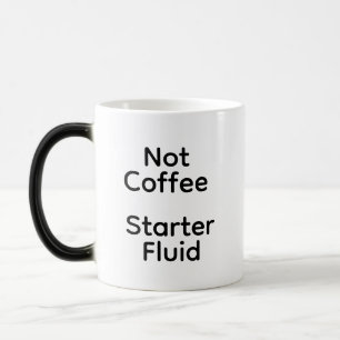 Geen koffie Startvloeistof Magische Mok