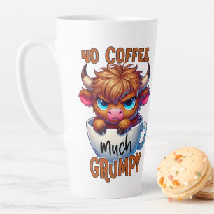 Geen koffie veel chagrijnig latte mok