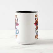 Geen koffie veel chagrijnig mok (Midden)