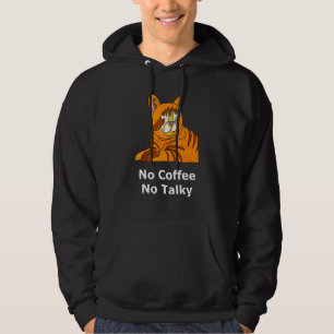Geen koffie zonder touwtjes met een getij-kroonkat hoodie
