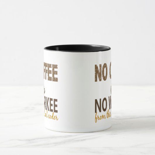 Geen Koffie zonder werkende medische code Mok (Midden)