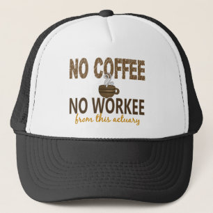 Geen koffie zonder werklast trucker pet
