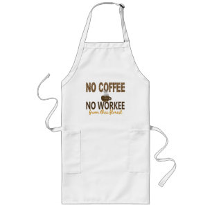 Geen koffie zonder workee Florist Lang Schort