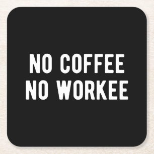 geen koffie zonder zorg kartonnen onderzetters