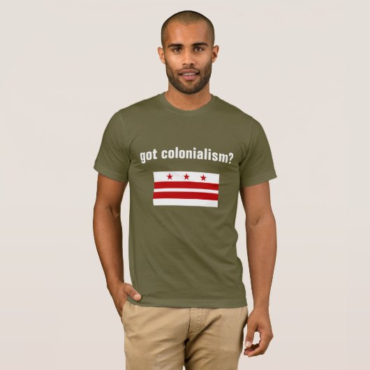 geen kolonialisme T-shirt (Voorkant volledig)