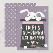 Geen konijn anders zoals jij Valentijnsdag klaslok Feestdagenkaart (Voorkant / Achterkant)