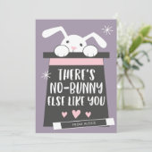 Geen konijn anders zoals jij Valentijnsdag klaslok Feestdagenkaart (Staand voorkant)