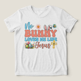 Geen konijn houdt van me zoals Jezus Pasen Tri-Blend Shirt
