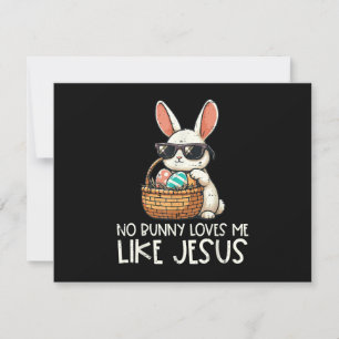Geen konijn houdt van mij zoals Jezus Christelijk RSVP Kaartje