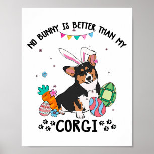 Geen konijn is beter dan mijn driekleurige Corgi-h Poster