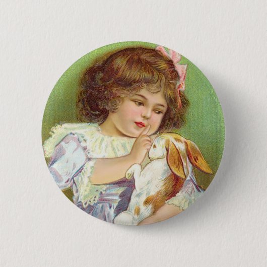 Geen konijn ronde button 5,7 cm (Voorkant)