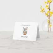 Geen konijn vergelijkt met jou, Schattigee Bunny B Kaart (Gele Bloem)