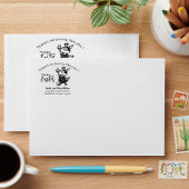 Geen konijn zoals jij in het paasterretour-adres rubberstempel