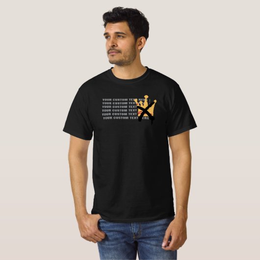 Geen Koning Anti Monarchie Custom Protest GRIJS (b T-shirt (Voorkant volledig)