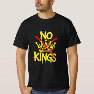 GEEN KONING Anti-Trump Pro-democratie T-Shirt