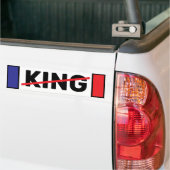 Geen KONING  Bumpersticker (Op Truck)