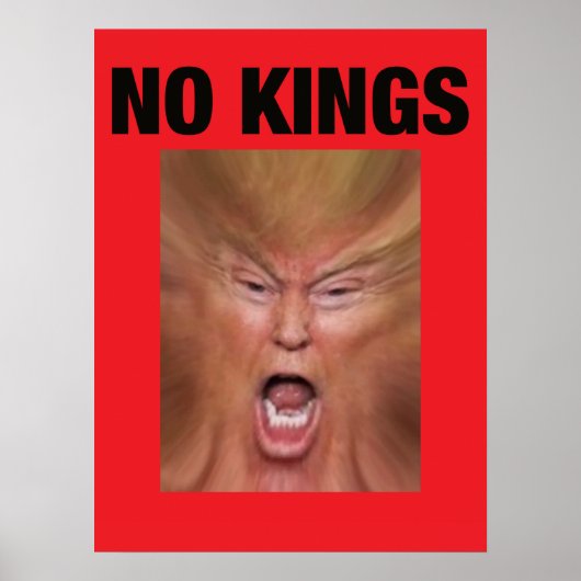 GEEN KONING Dump Trump Poster (Voorkant)