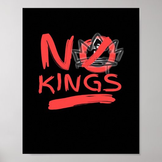 Geen Koning Eenvoudig Schone Vormgeving Poster (Voorkant)