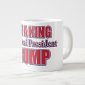 Geen koning, gewoon een echte president grote koffiekop (Voorkant rechts)