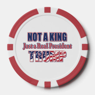 Geen koning, gewoon een echte president poker chips