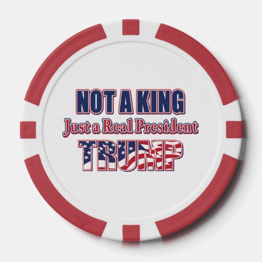 Geen koning, gewoon een echte president poker chips (Voorkant)